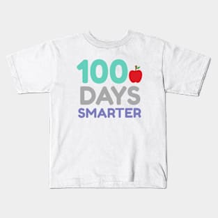 100 Days Smarter - 100 Days Of School Kids T-Shirt